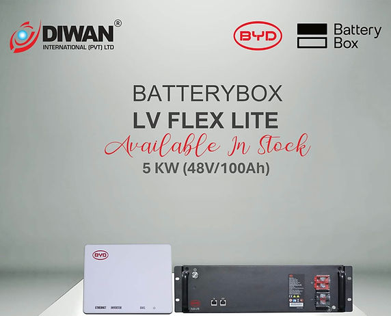 BYD LV Flex Lite 5KW (48V 100Ah) Lithium-ion with BMU - 10 Years WARRANTY