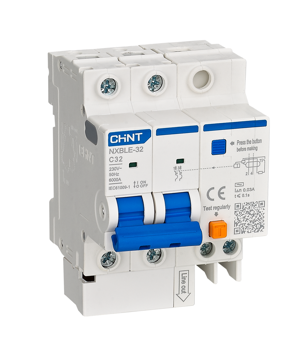 CHINT Residual Current Operated Circuit Breakers RCBO , ELCB , RCCB ( NXBLE )