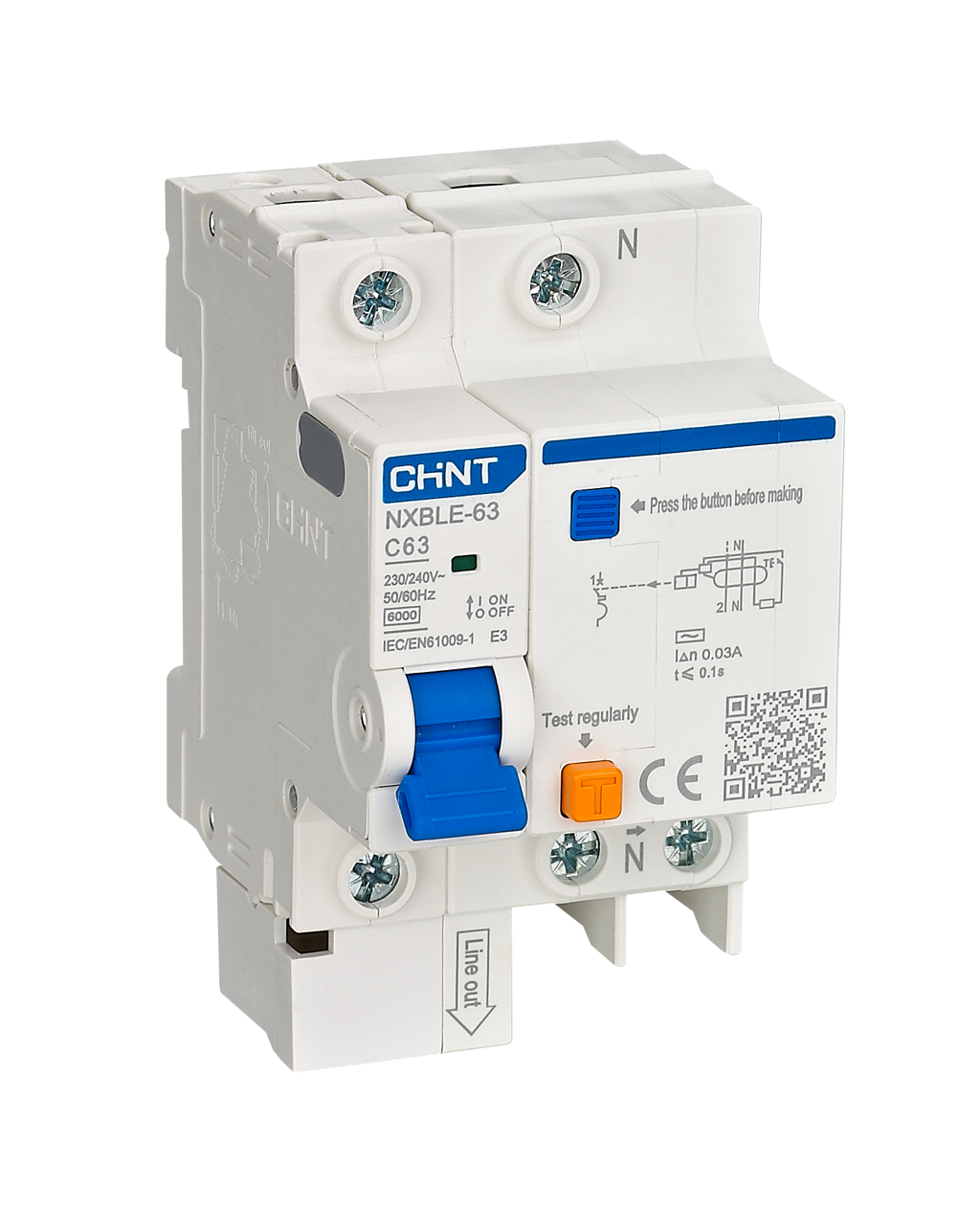 CHINT Residual Current Operated Circuit Breakers RCBO , ELCB , RCCB ( NXBLE )