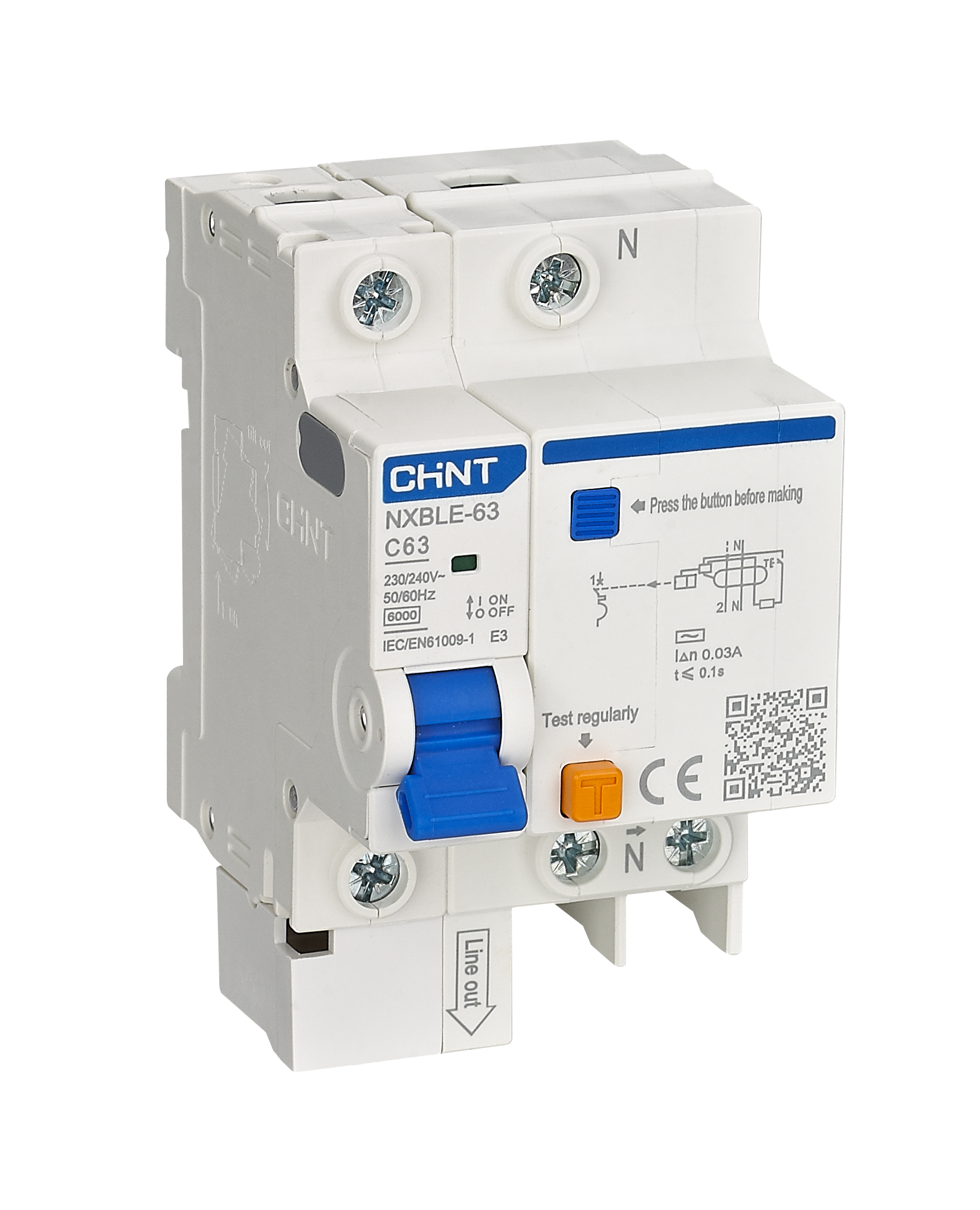 CHINT Residual Current Operated Circuit Breakers RCBO , ELCB , RCCB ( NXBLE )