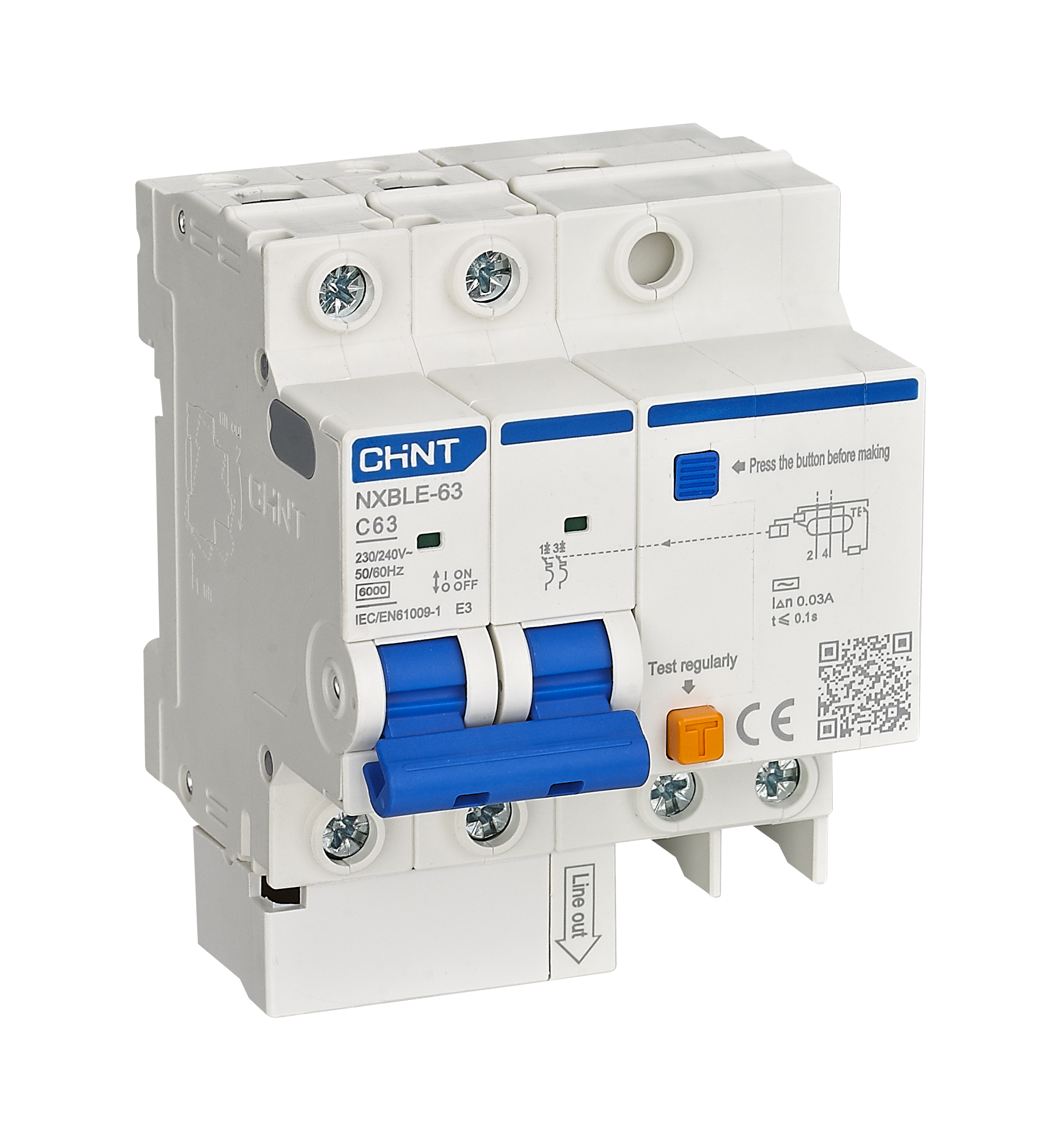 CHINT Residual Current Operated Circuit Breakers RCBO , ELCB , RCCB ( NXBLE ) Main image