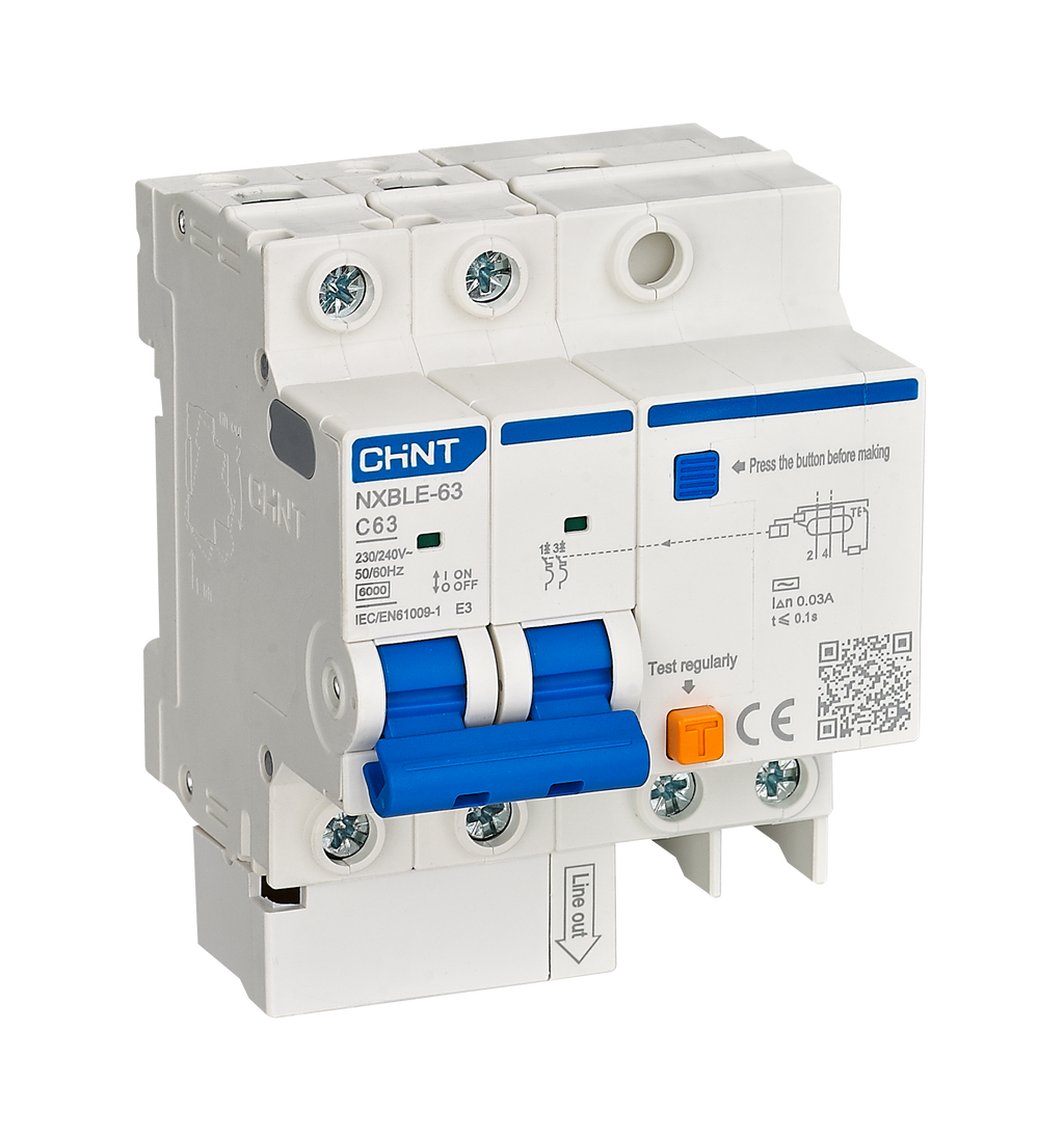 CHINT Residual Current Operated Circuit Breakers RCBO , ELCB , RCCB ( NXBLE )