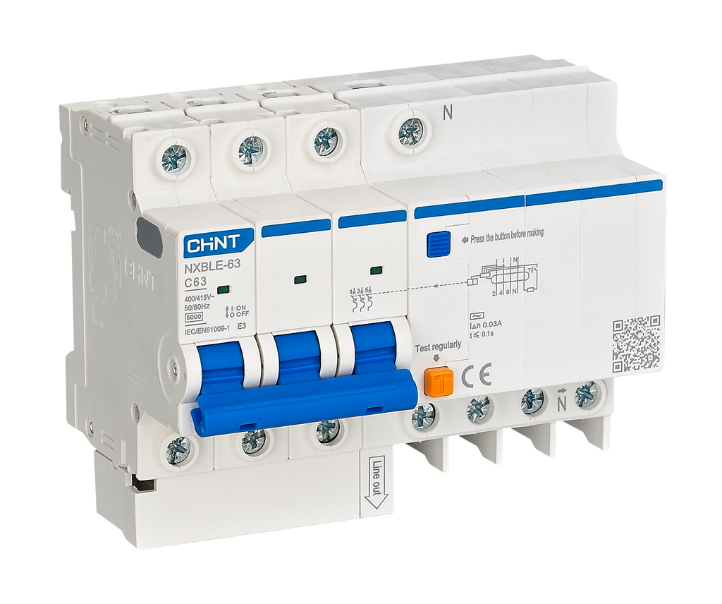 CHINT Residual Current Operated Circuit Breakers RCBO , ELCB , RCCB ( NXBLE )