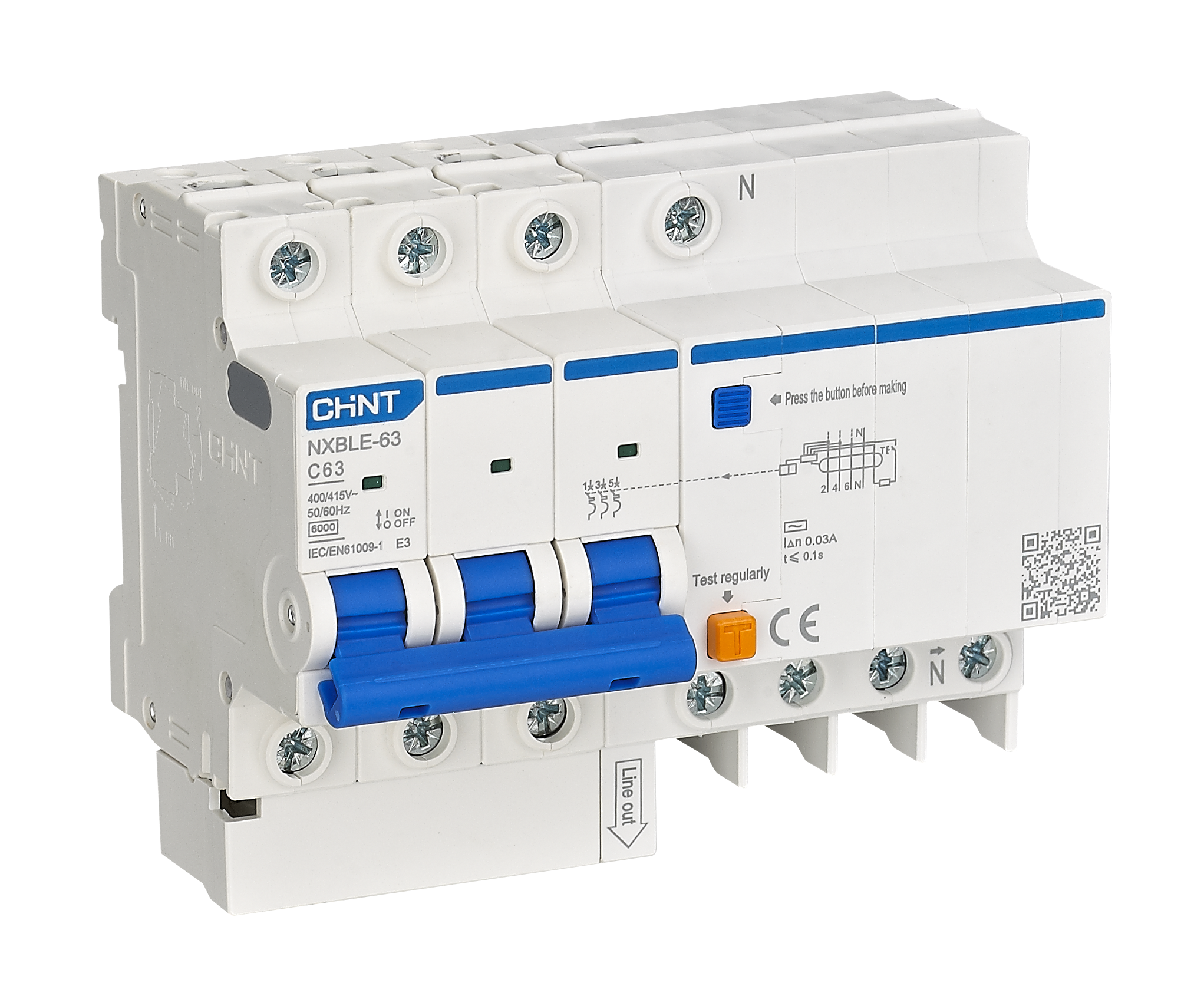 CHINT Residual Current Operated Circuit Breakers RCBO , ELCB , RCCB ( NXBLE )